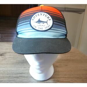 Adventures on the Sea Marlin  Sailfish Baseball Cap  Snapback Adjustment